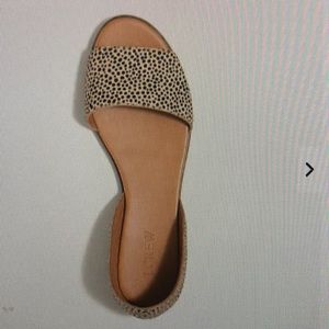 Morgan calf hair peep toe